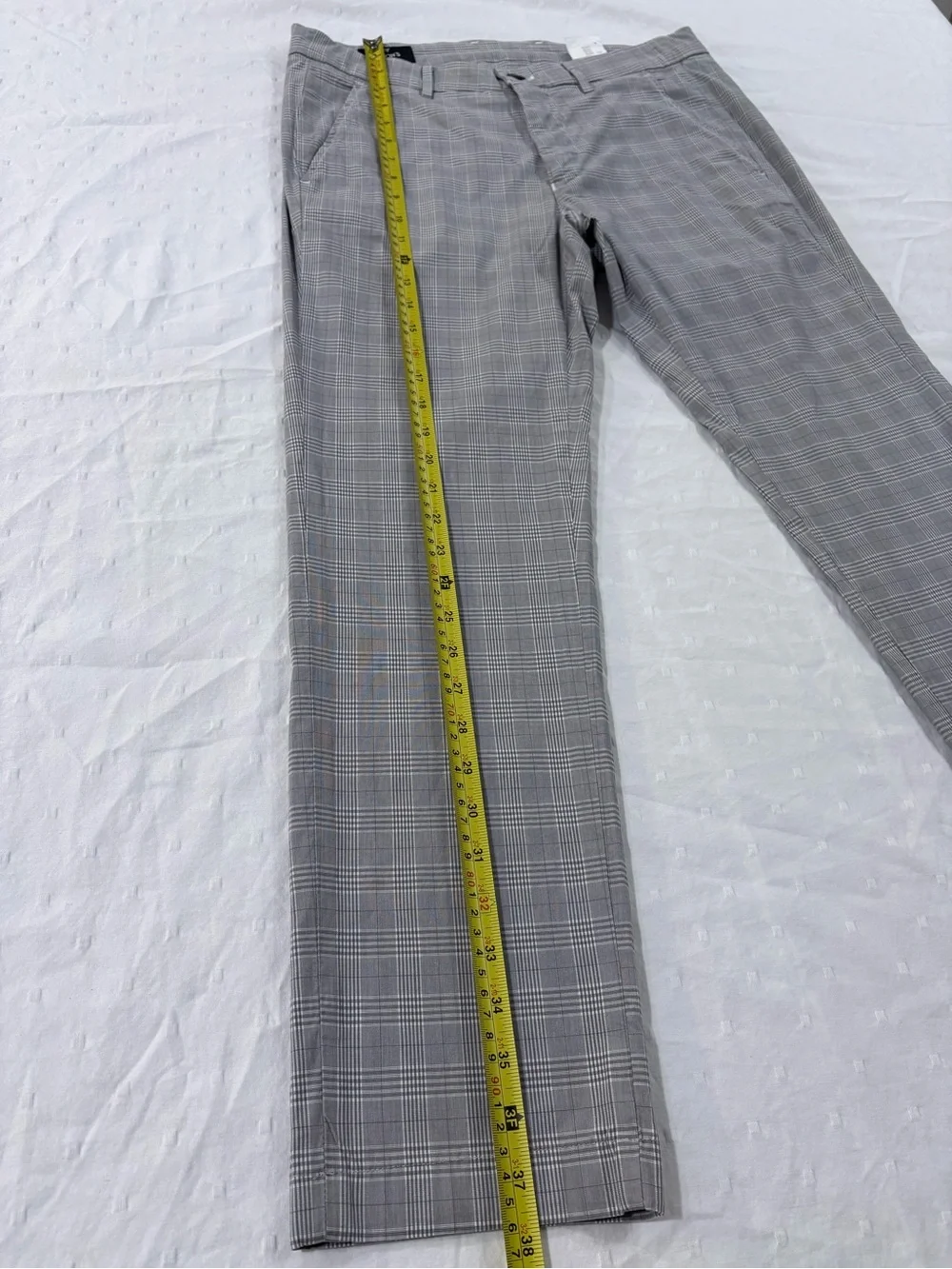 Mason's Italy Gray Plaid Torino Chino Pants Men's Size 48 EU / 32 US